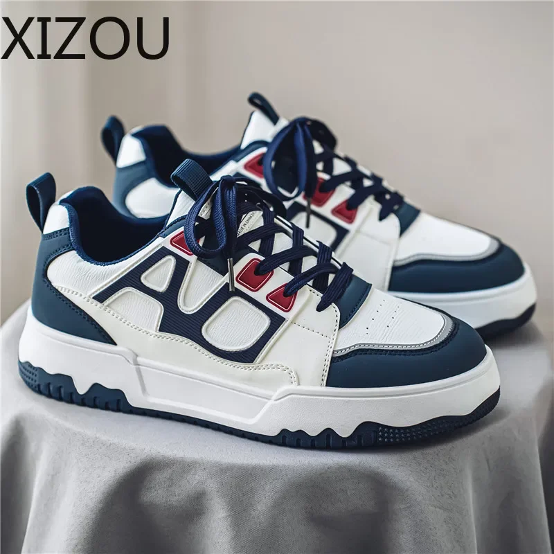 Men's Sports Shoes Sneakers for Men Low Tops Lace-up Mens Shoes Trendy All-match Simple Fashion Male Sneaker Explosive Style New