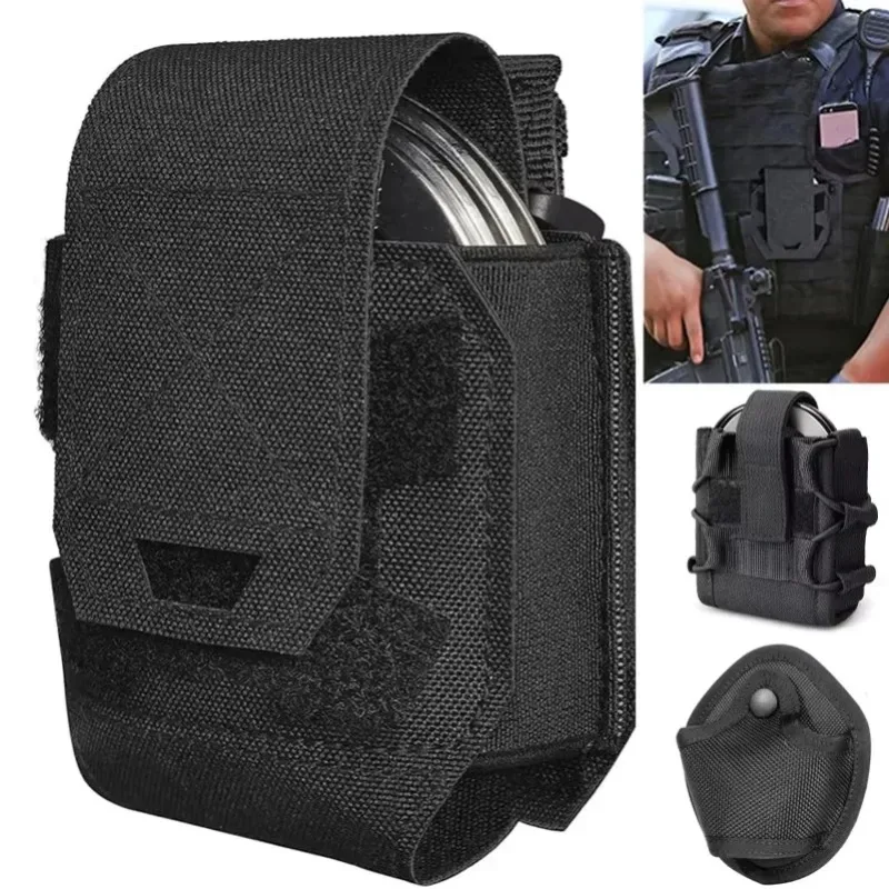 Taktischer Handschellenhalter, Molle Universelle Handschellenhalterung, Plastikclip mit Klettverschluss, Externer Taillengürtel