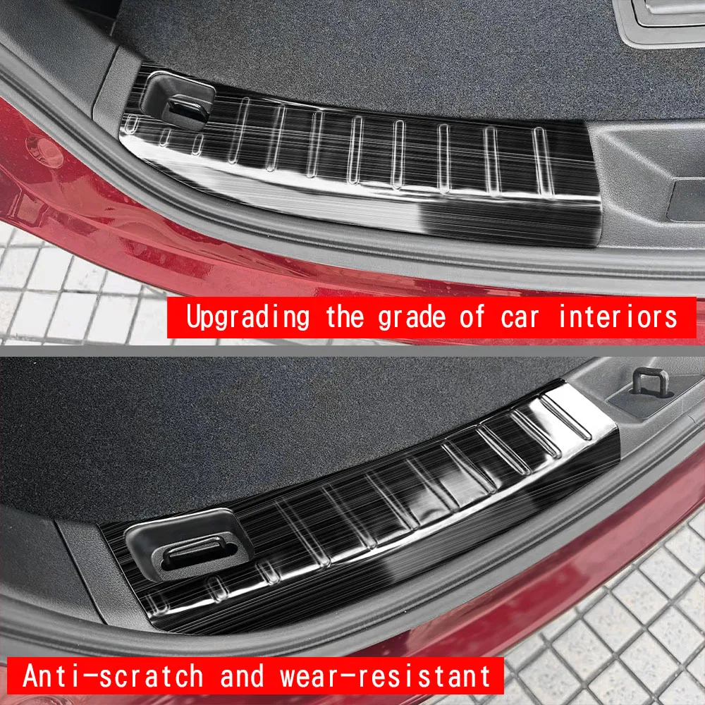 لمازدا CX-80 CX-90 2022 2023 2024 2025 الصلب المصد الخلفي حامي عتبة الباب الجذع فقي غطاء ألواح اكسسوارات السيارات