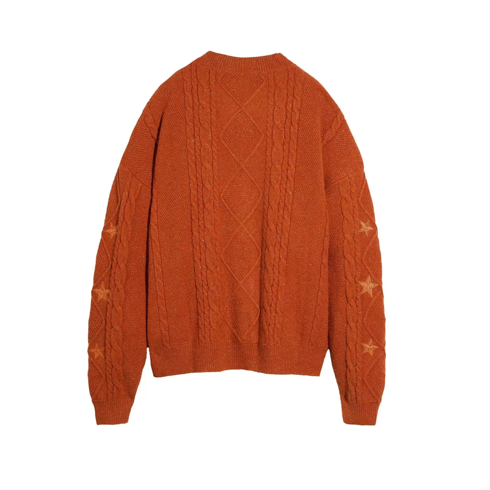 Cardigan tricoté en feuilles d'érable rouge pour femme et fille, col en v, simple boutonnage, Style Y2k, automne et hiver