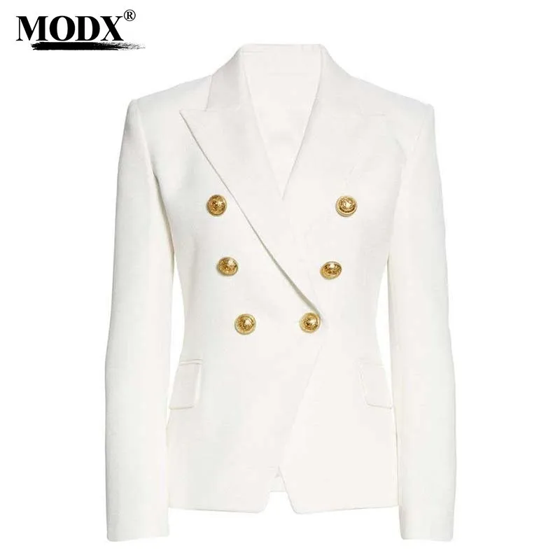 [MODX] New Double Breasted Solid Color Suit, Multi-color Slim Fit Slimming Suit