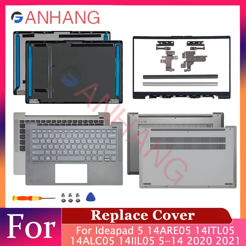 

Нижний чехол для Lenovo Ideapad 5 14ARE05 14ITL05 14ALC05 14IIL05 5-14 2020 2021, задняя крышка ноутбука, рамка, упор для рук, верхняя задняя крышка