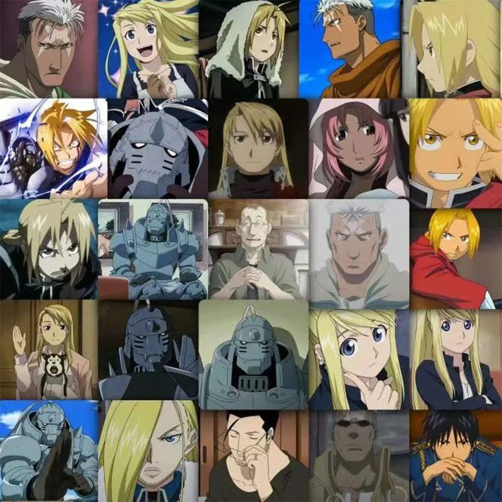 

10/30/59pcs Edward Fullmetal Alchemist Stickers Elric Alphonse Anime Sticker Skateboard Laptop Motorcycle Winry Rockbell Decals