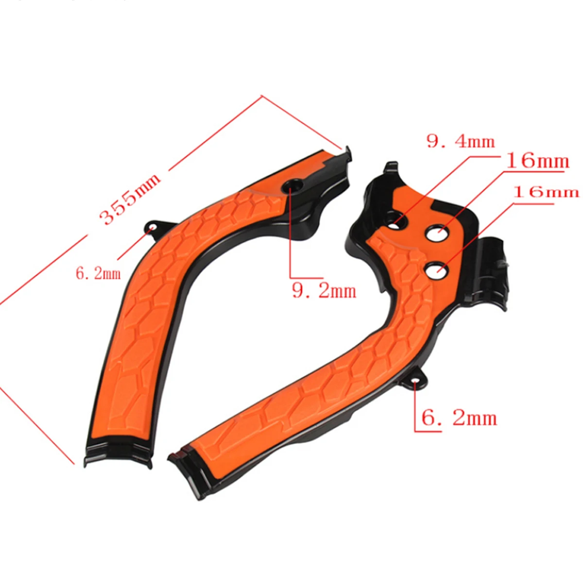 NOBIMOTO-X-Grip Frame Guard Protection Cover For KTM SX SXF EXC EXC-F 125 250 300 350 450 For Husqvarn FC FE TE125-450 2016-2018