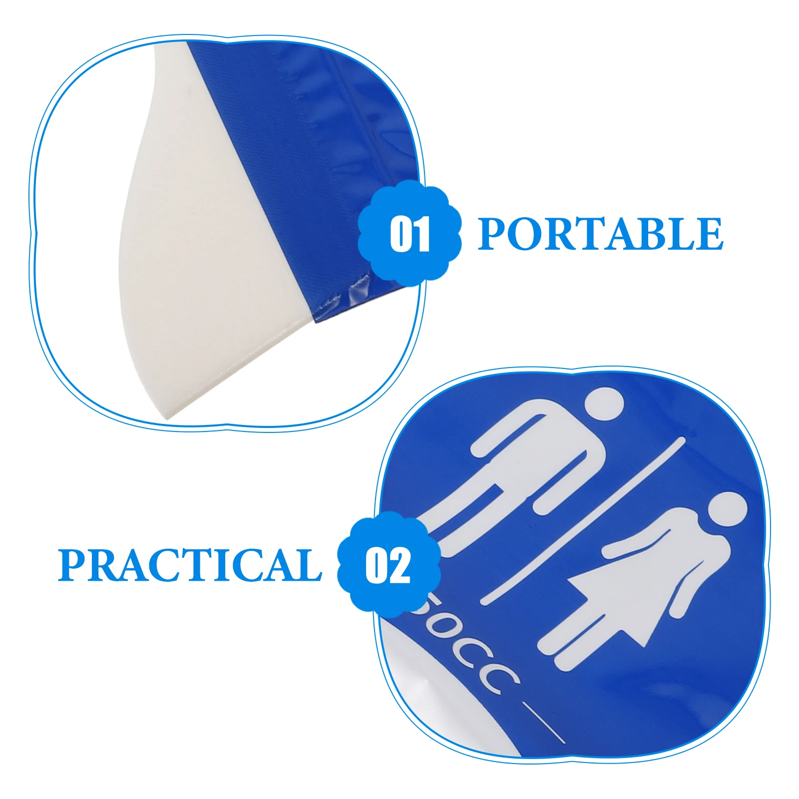 

4 Pcs Travel Portable Urinary Bag Road Trip Pee Bags inside The Car Blue Disposable for
