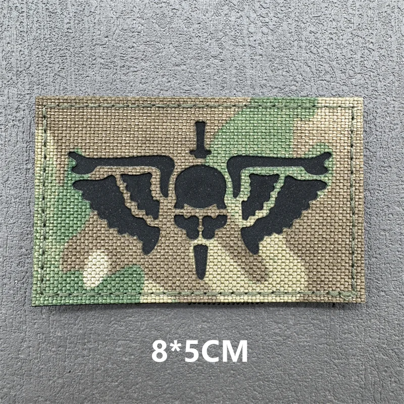 Multicam IR Patches Lasergeschnittene Morale-Taktische Patches für Rucksack, Weste, Kleidung, Outdoor-Abzeichen, Klett-Reflektierende Abzeichen – Detail 17