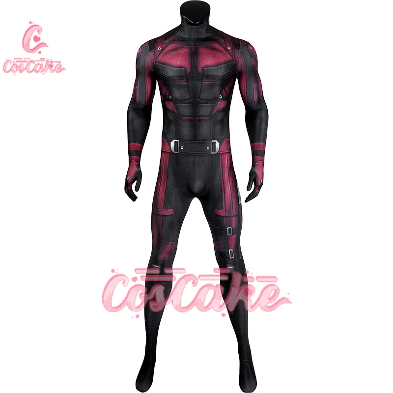 Daredevil Cosplay Costume Matt Murdock Superhero Daredevil 3D Printed Spandex Halloween Costume Zenzai Suits