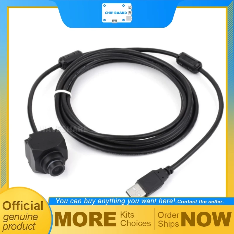 Waveshare PS5268 2MP USB Camera Board with PS5268 Sensor, 120dB HDR, USB2.0 Interface Rolling Shutter Module