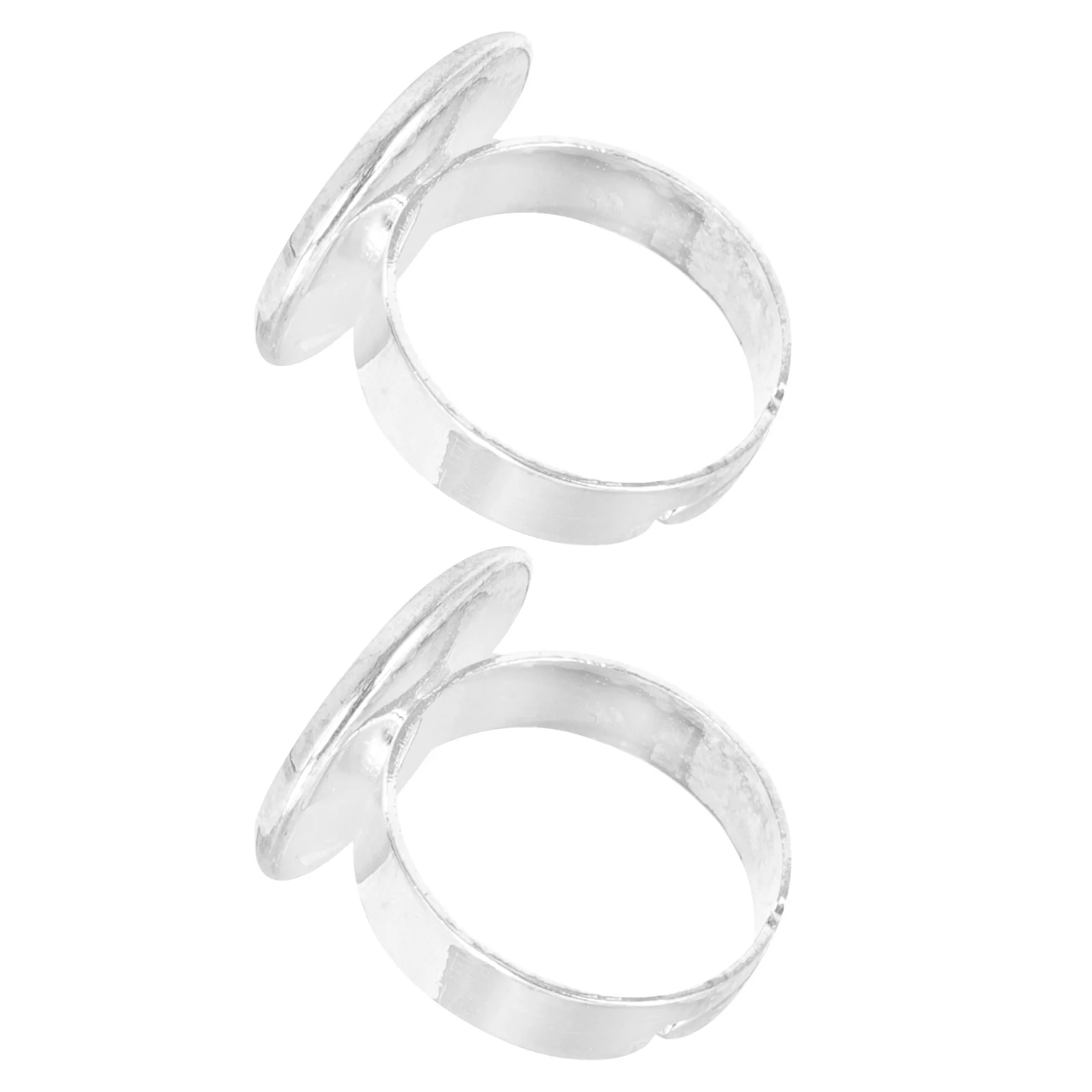 

2pcs Eyelash Extension Glue Rings Stainless Steel Professional Beauty Salon Home DIY Tools Compact Lightweight Grafting