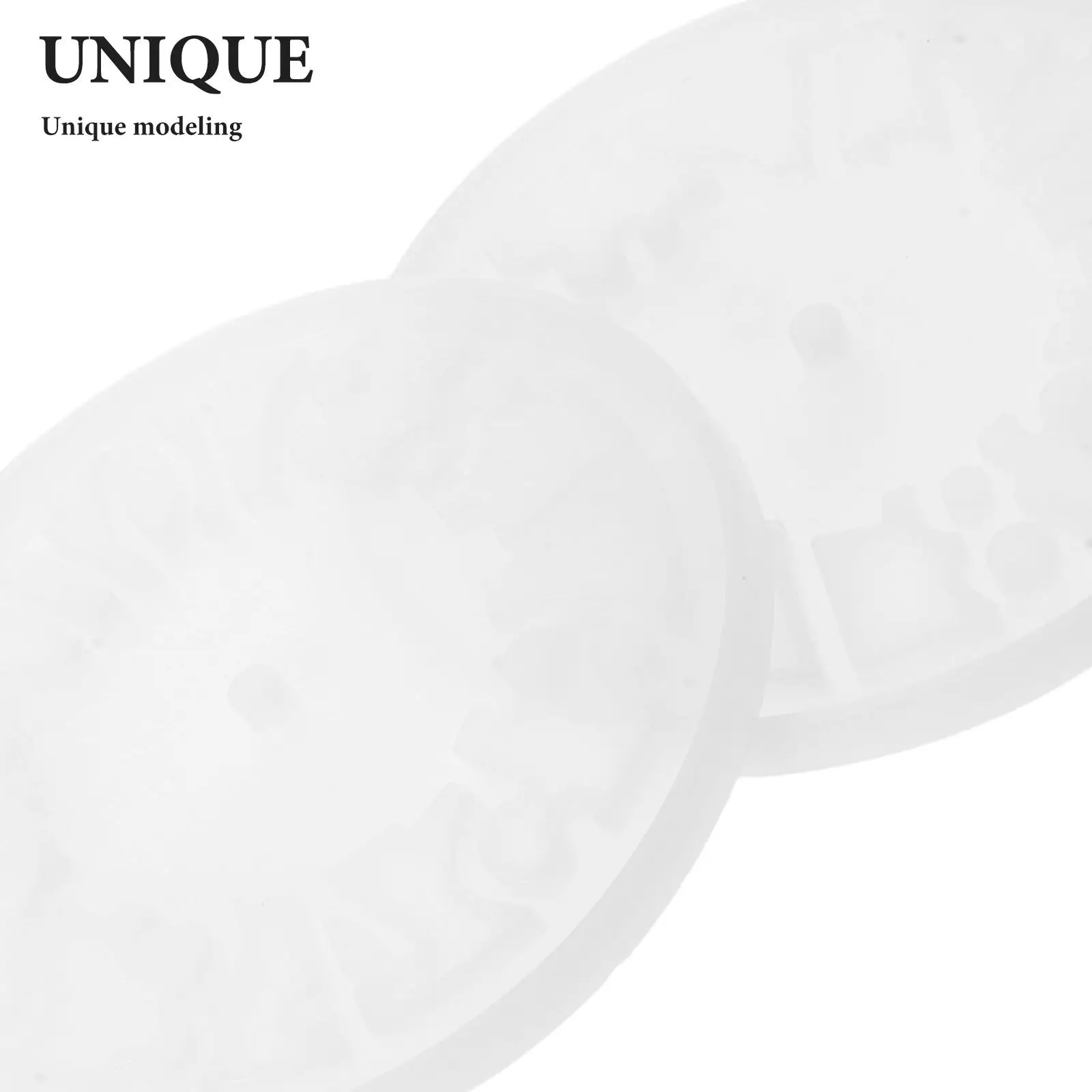 4Pcs Hollow Clock Mold Set 6 Inch Large Round Silicone Resin Clock Molds for DIY Epoxy Wall Clocks Craft Decor Number Resin