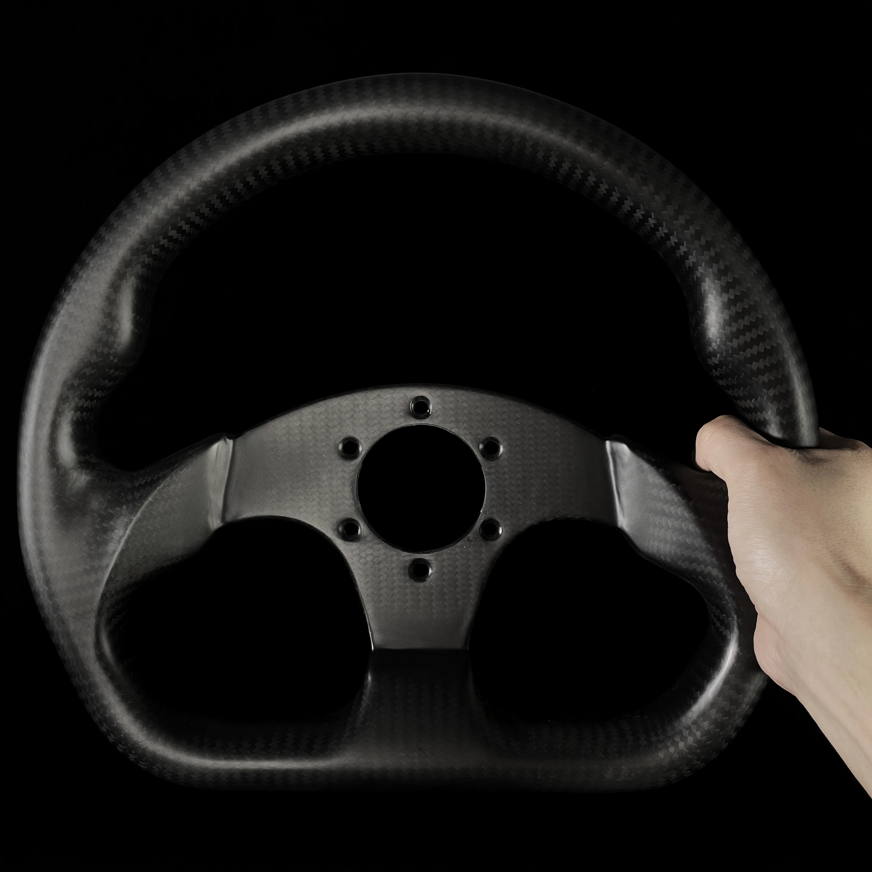 Carbon fiber steering wheel 70mm hole spacing