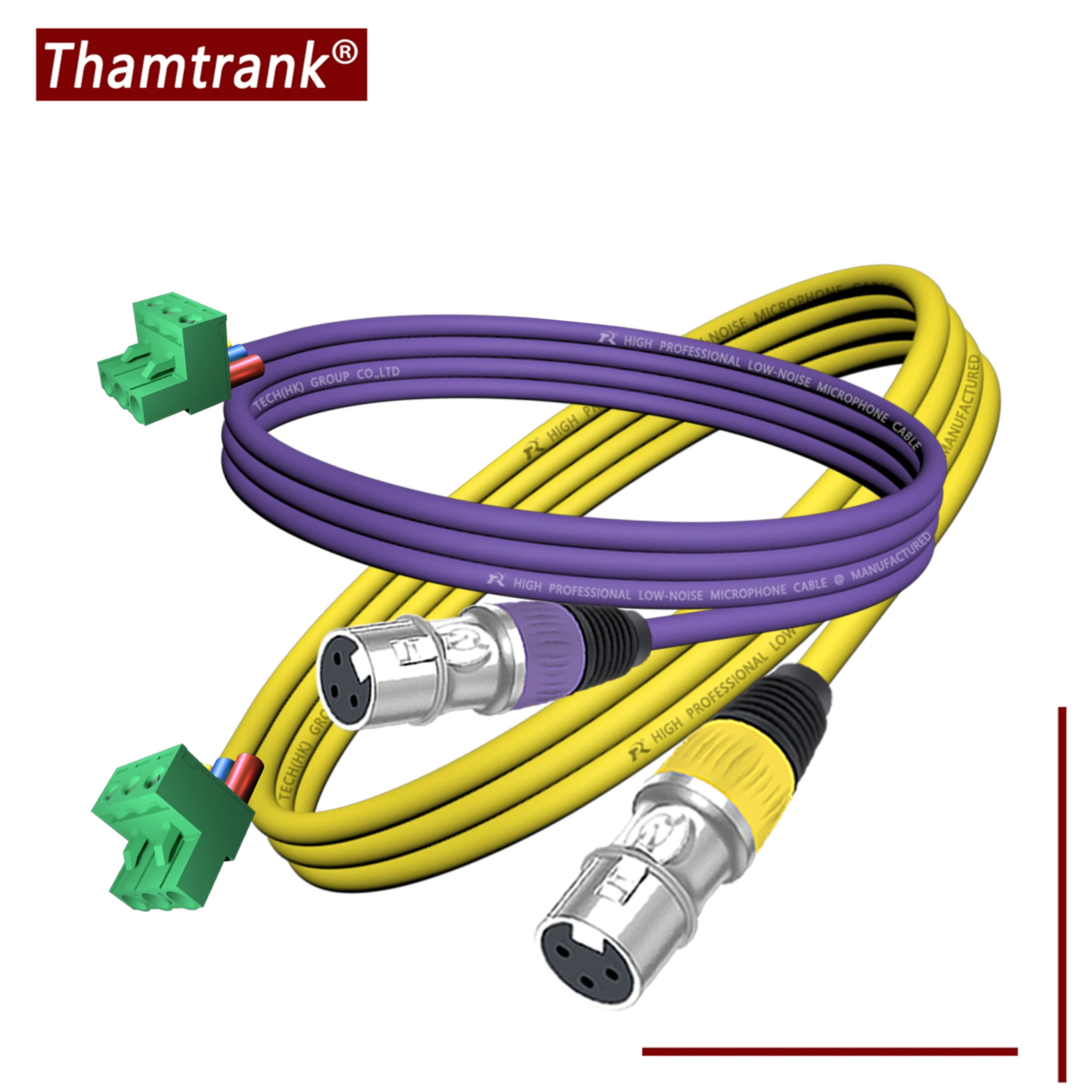 1PC XLR to Phoenix Cable, XLR 3-P M/F to Green 3Pin PCB Screw Terminal Block Adapter Connector Cord,Microphone Cable for Speaker
