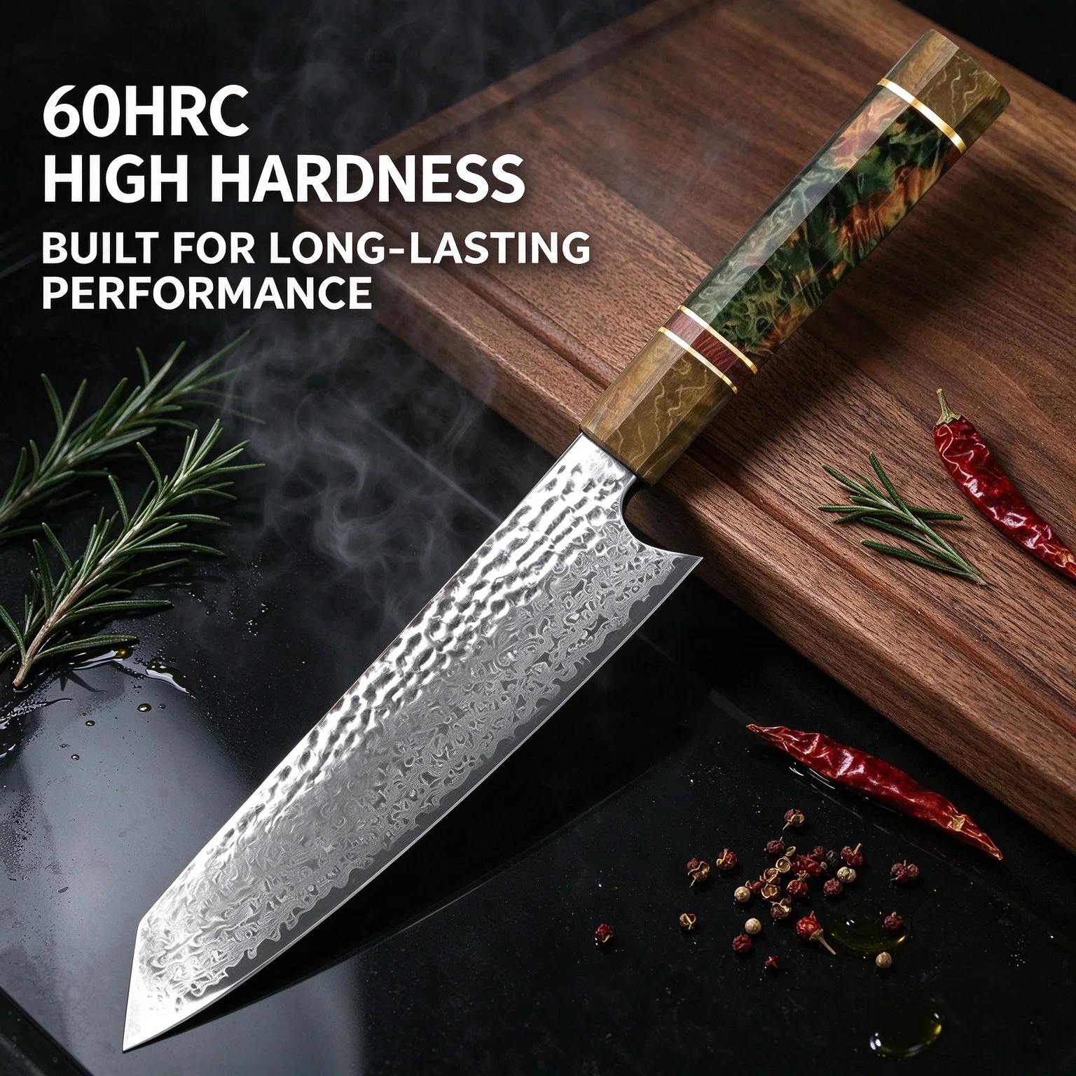 Professional kitchen knife, 67-layer Damascus knife VG10, sharp Japanese chef knife, suitable for cutting meat and vegetables