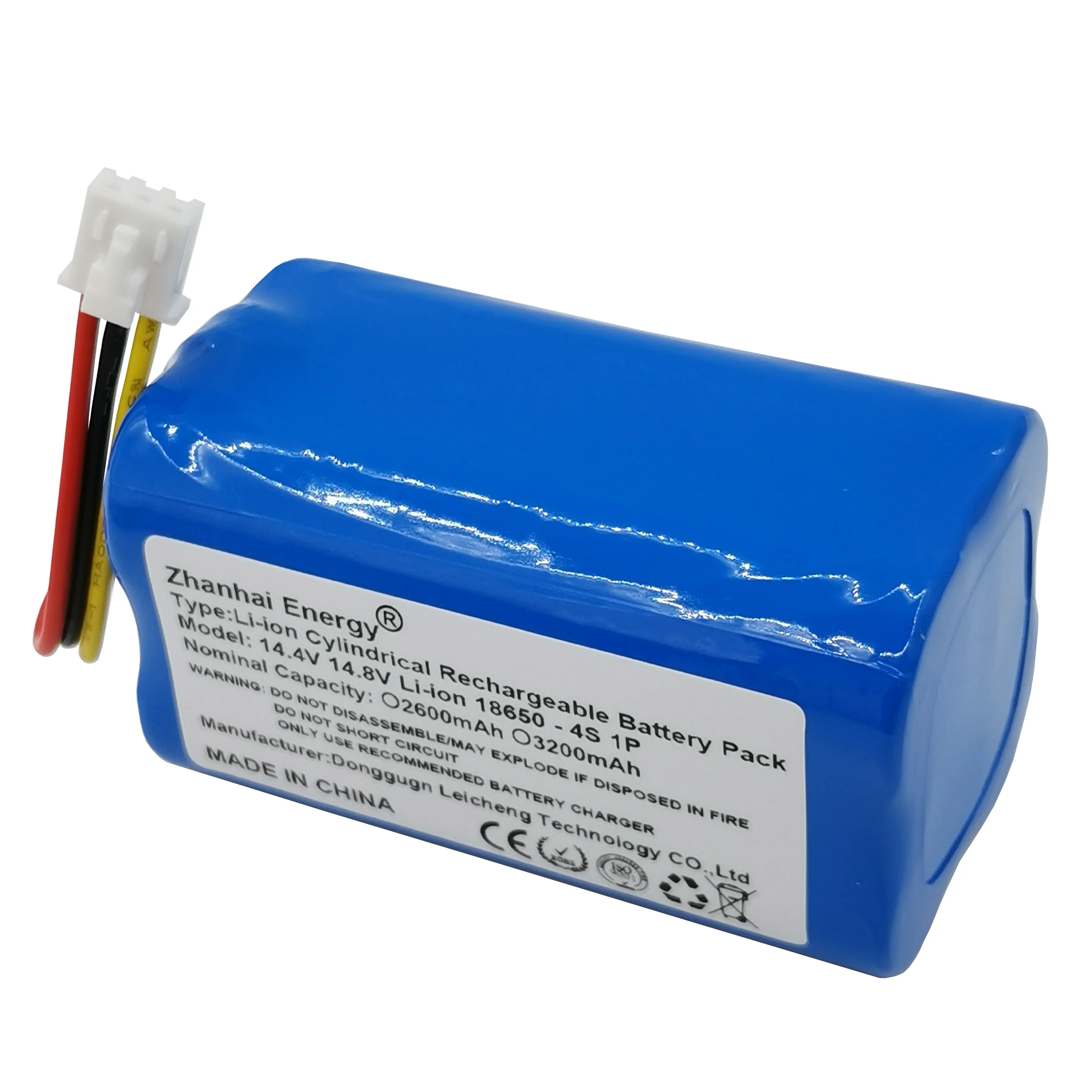 14.4V 14.8V 2600Mah 3200Mah Li-Ion Cilindrische Oplaadbare Batterij Voor Robot Vacuüm Suning Jiwu Kleine Biu V6 Trifo M662