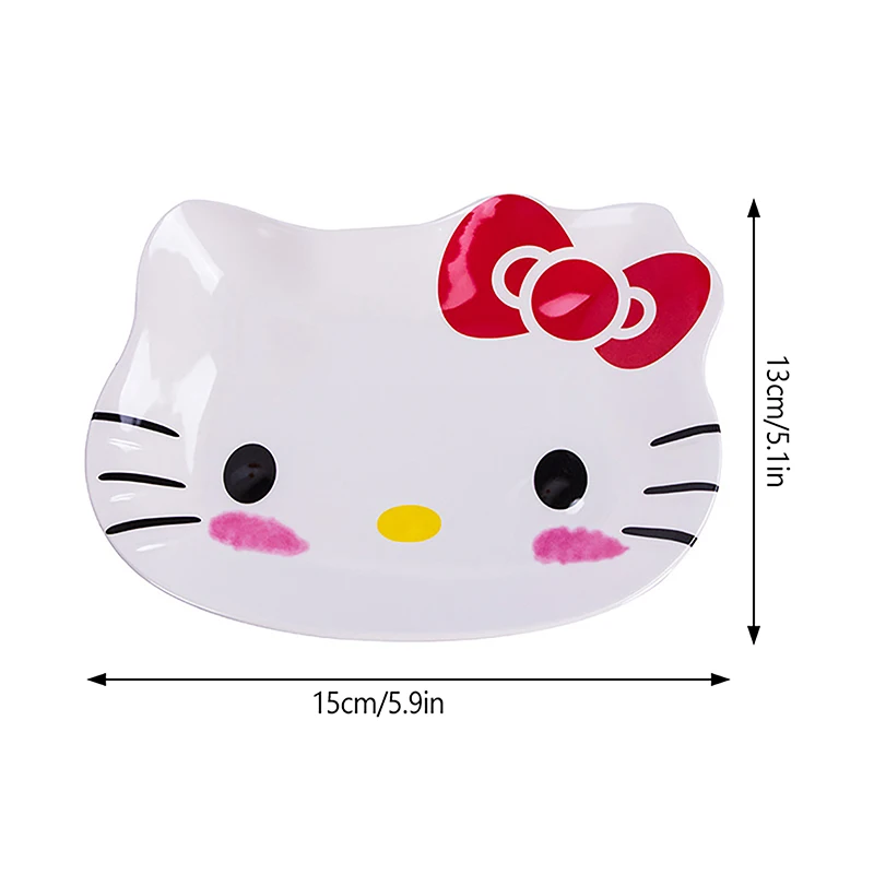 Sanrio Anime Melody Jewelry Plate, plato de fruta de dibujos animados, plato de aperitivos para pastel, plato de comedor para el hogar, herramientas de postre de cocina