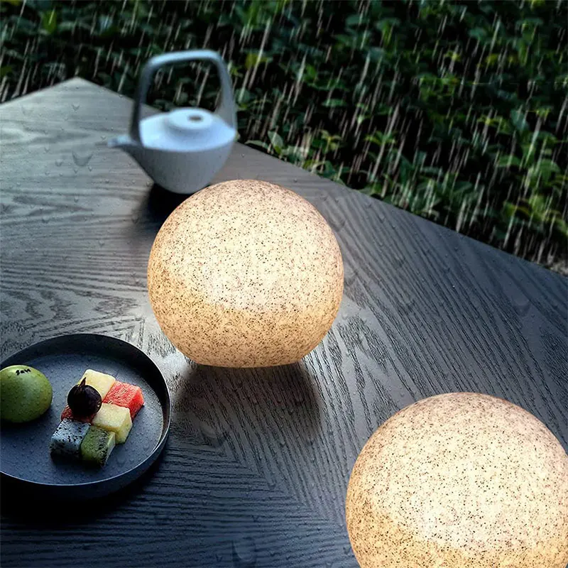 في الهواء الطلق IP65 مضيئة البطارية الشمسية البلاستيك LED الكرة ضوء متعدد الألوان تغيير لحديقة أضواء الحديقة تخطيط التلقائي #3