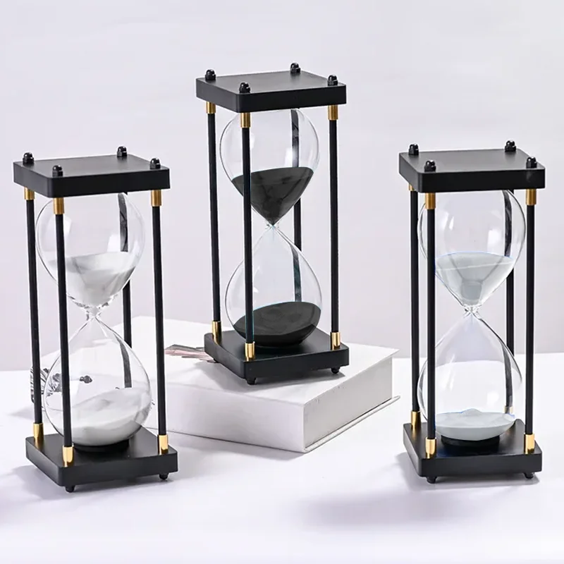 15-60 Minutes Sand Clock Classical Hourglass Timer Wooden Watch Sandglass Relaxing Sand Home Decoration Creative Desk Accessory