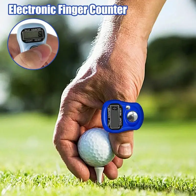 Electronic Finger Ring Tally Counter Resettable Digital Knitting Row Counter Finger Tally Counter for Crochet Golf Score Goods