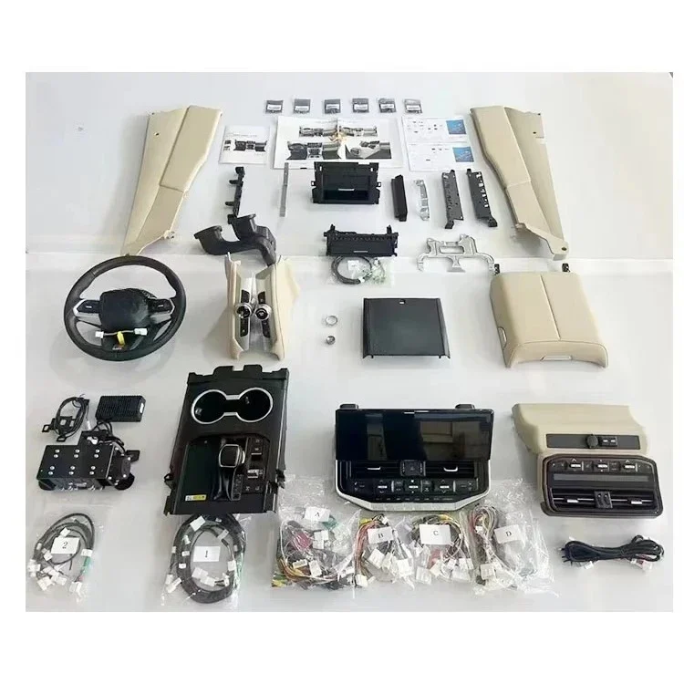 Old Facelift 2008-2023 LC200 Upgrade New 2025 LC300 Center Console Screen Modification Interior Kit for Land Cruiser