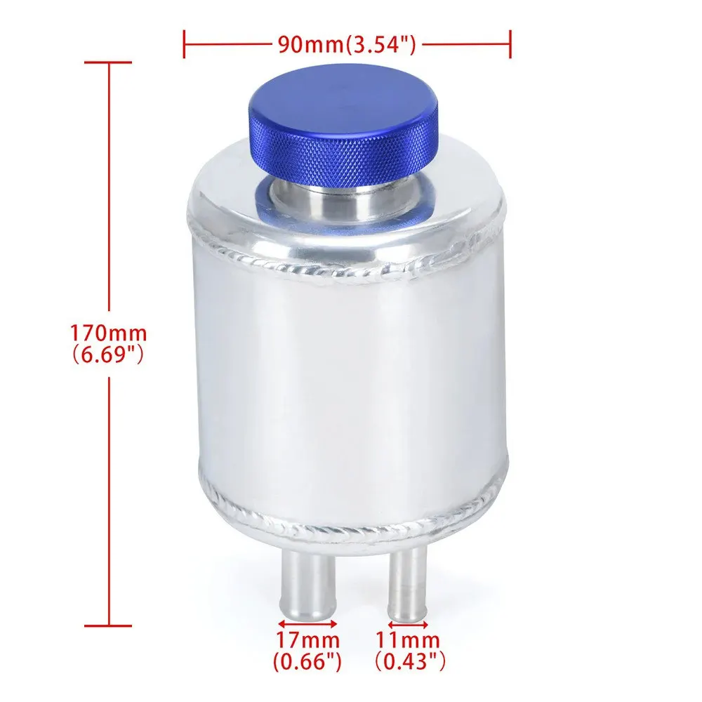 Car modification universal steering wheel steering power oil cooling pot mountain off-road vehicle steering pump 1L oil pot