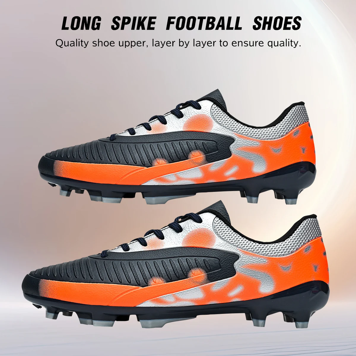 Ultra Light Adult AG FG Soccer Shoes Sweat-proof PU Fabric Wear-resistant TPU Sole Snug Fit Unisex Grass Practice Sneakers