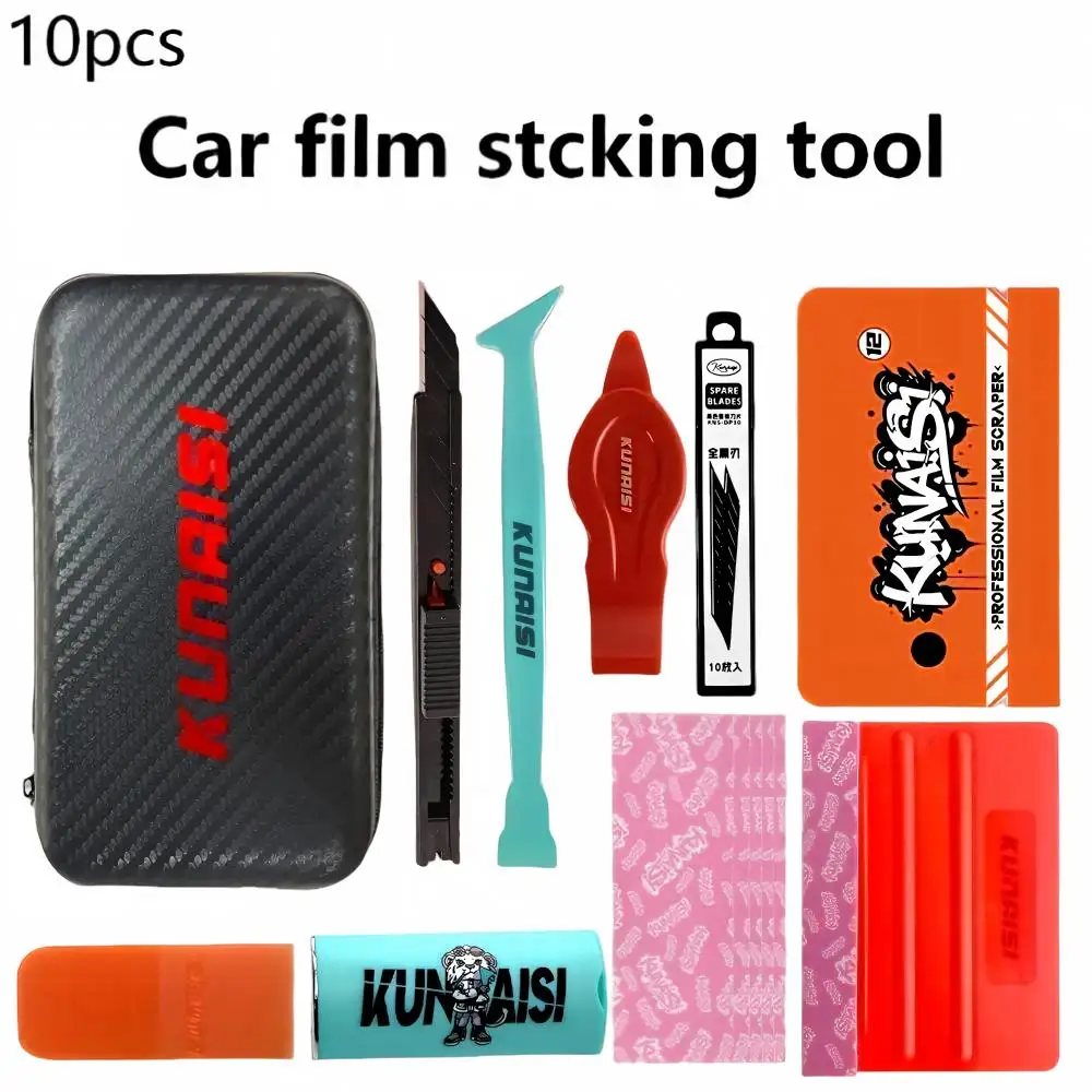 Professional Automotive Vinyl Wrap Tool Kit Complete Car Wrap Film Application Set with Squeegee Scrapers for PPF