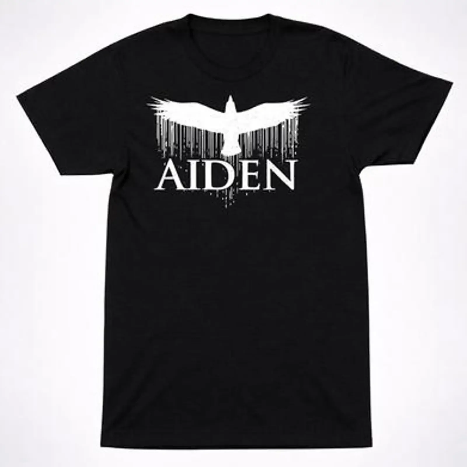 Aiden Dove Logo T Shirt Emo Post Hardcore Music Bird Band Gothic Black vintage Washed Breathable homme Stylish designer clothes