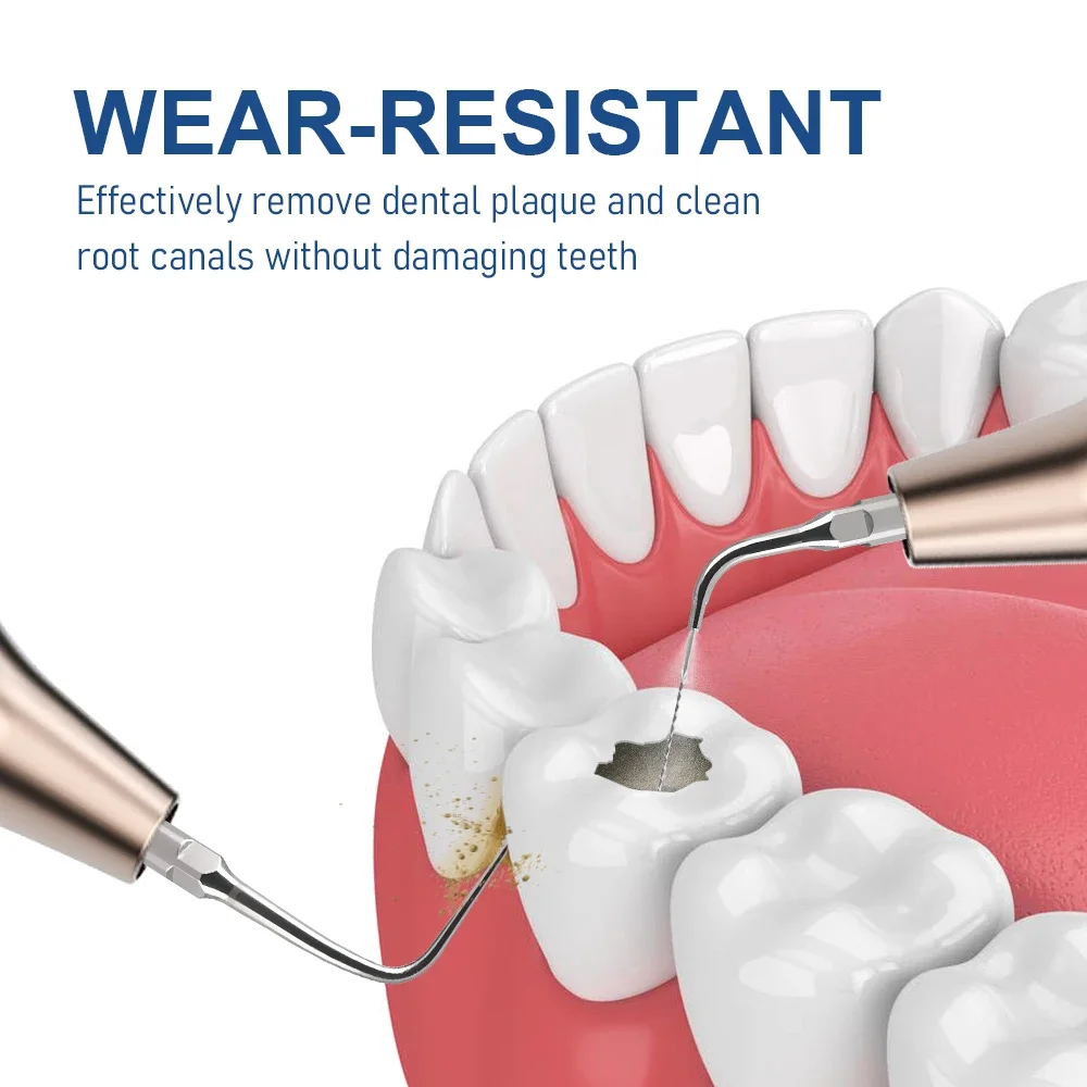 Dentals Ultrasonics Scaler Tip Stainless Steel Durable Non-Tooth Damaging High-Temperature Sterilization Consumable