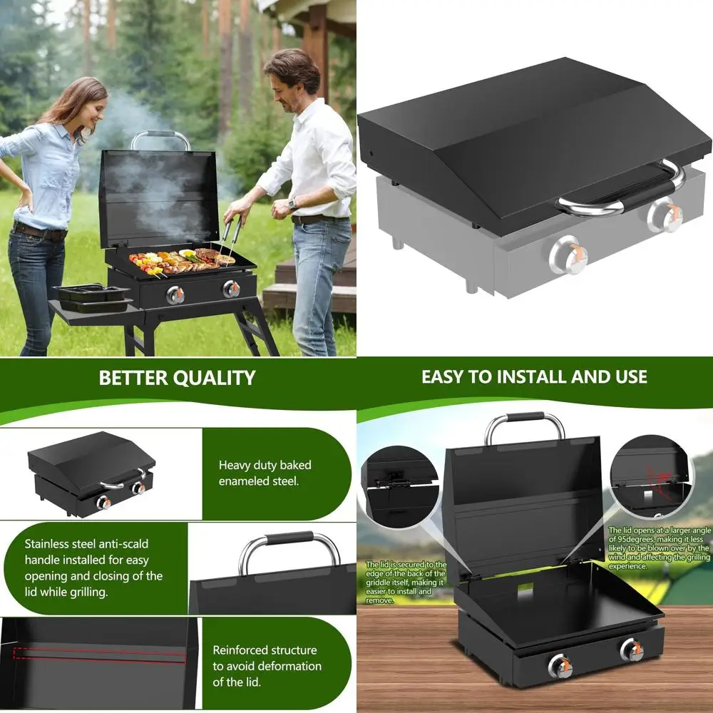 

Hinged Lid with Handle for 22 Blackstone Griddle Models 1666, 2203, 2304 & Other Brands