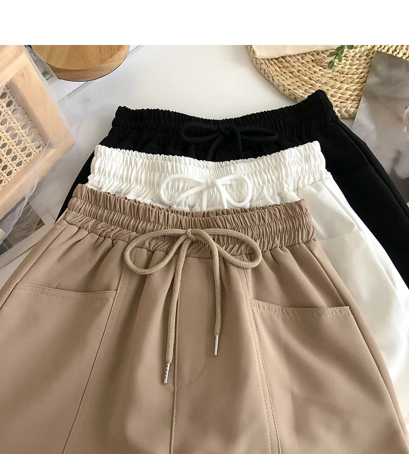 American Street Style Shorts 2026 Summer New Oversized Thin Cool Wide Leg Pants Women High Waist Casual All-match Shorts Women image 4