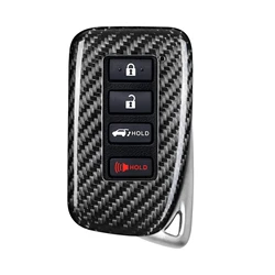 Capa de fibra de carbono Key Fob para Lexus, Smart Car Remote Shell, Case Protector, ES200, ES250, ES260, ES300h, ES350, UX200, UX250h, UX260