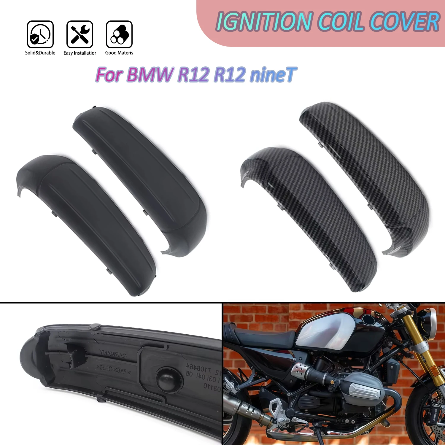 

Engine Cylinder Head Guards Accessories For BMW R12 R 12 nineT 2024 2025 2026 Ignition Coil Case Left Right Spark Plug Cover