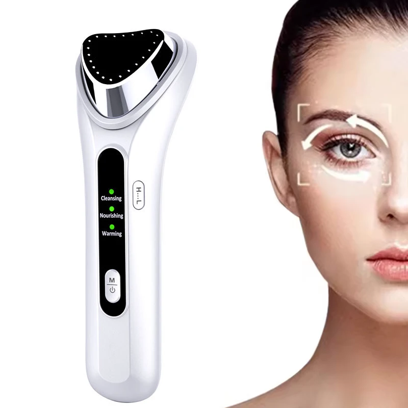 Nieuwe Mini Ultrasone Machine Micro Stroom Gezichtsschoonheid Instrument Verstevigende Huidverzorging Anti-Rimpel Tool