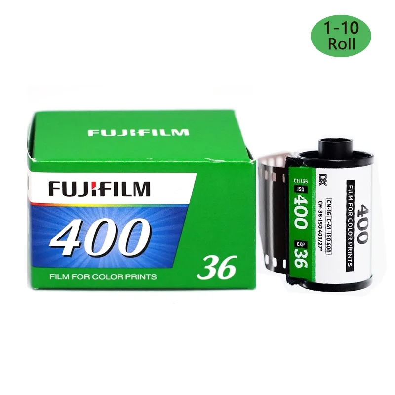 1-10 لفات Fujifilm Film Fujicolor C400 135 فيلم ملون مع 36 سلبي لكاميرا فيلم 135 M35 F9 H35 H35N F8S F9S F9 F8