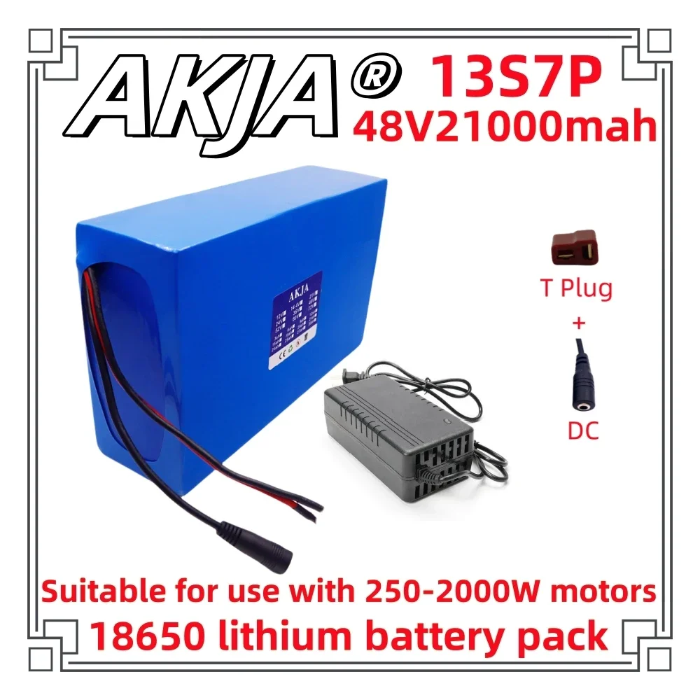 Trasporto veloce aereo nuova batteria al litio a piena capacità 18650 batteria al litio 48 v21ah 13 s7p adatta per 250-2000W