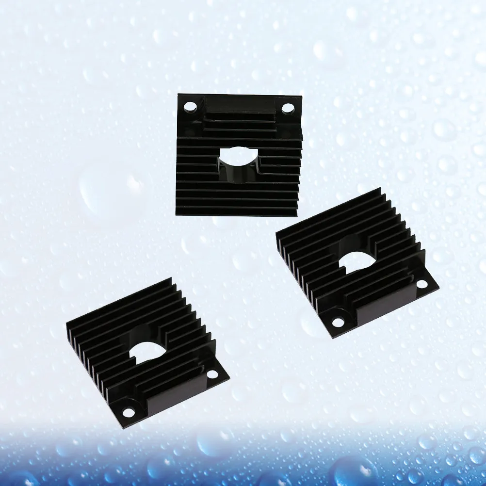 

3Pcs Premium Aluminum Alloy Heat Sink for Mk7 Mk8 3D Printer Short Profile Radiator Cooler Kit Efficient Electronics Cooling
