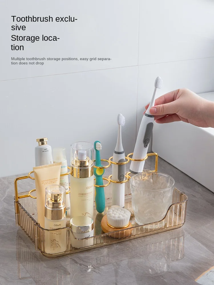 

Bathroom Metal Organizer Makeup Organizer Shelf Bathroom Shelves Toothbrush Toothpaste Holder Storage Rack Tooth Brush Holder