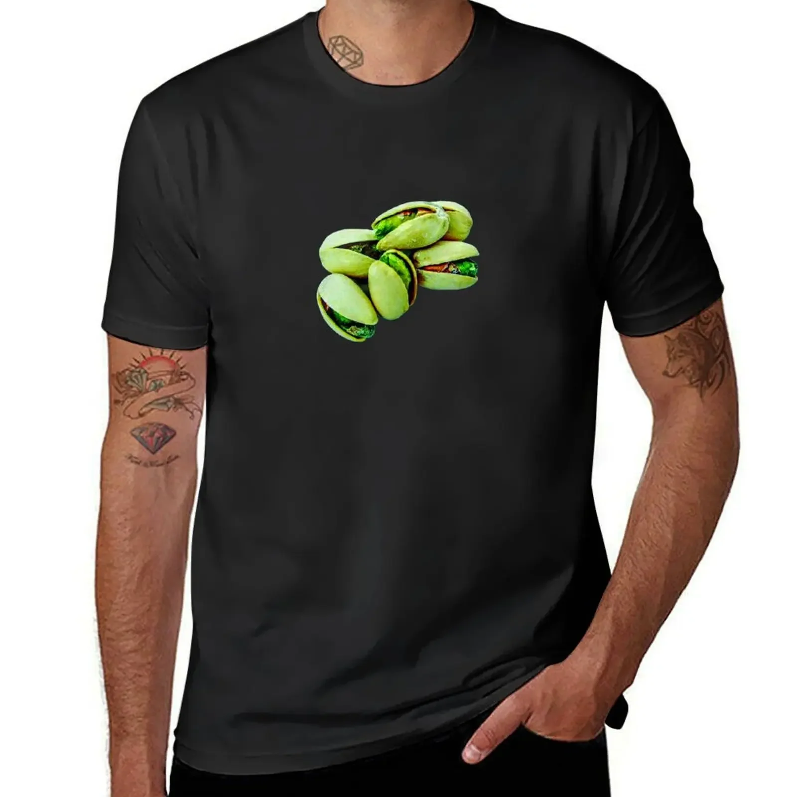 Beautiful Green Pistachios T-Shirt anime figures heavyweights anime t shirts plus size clothes men t shirts