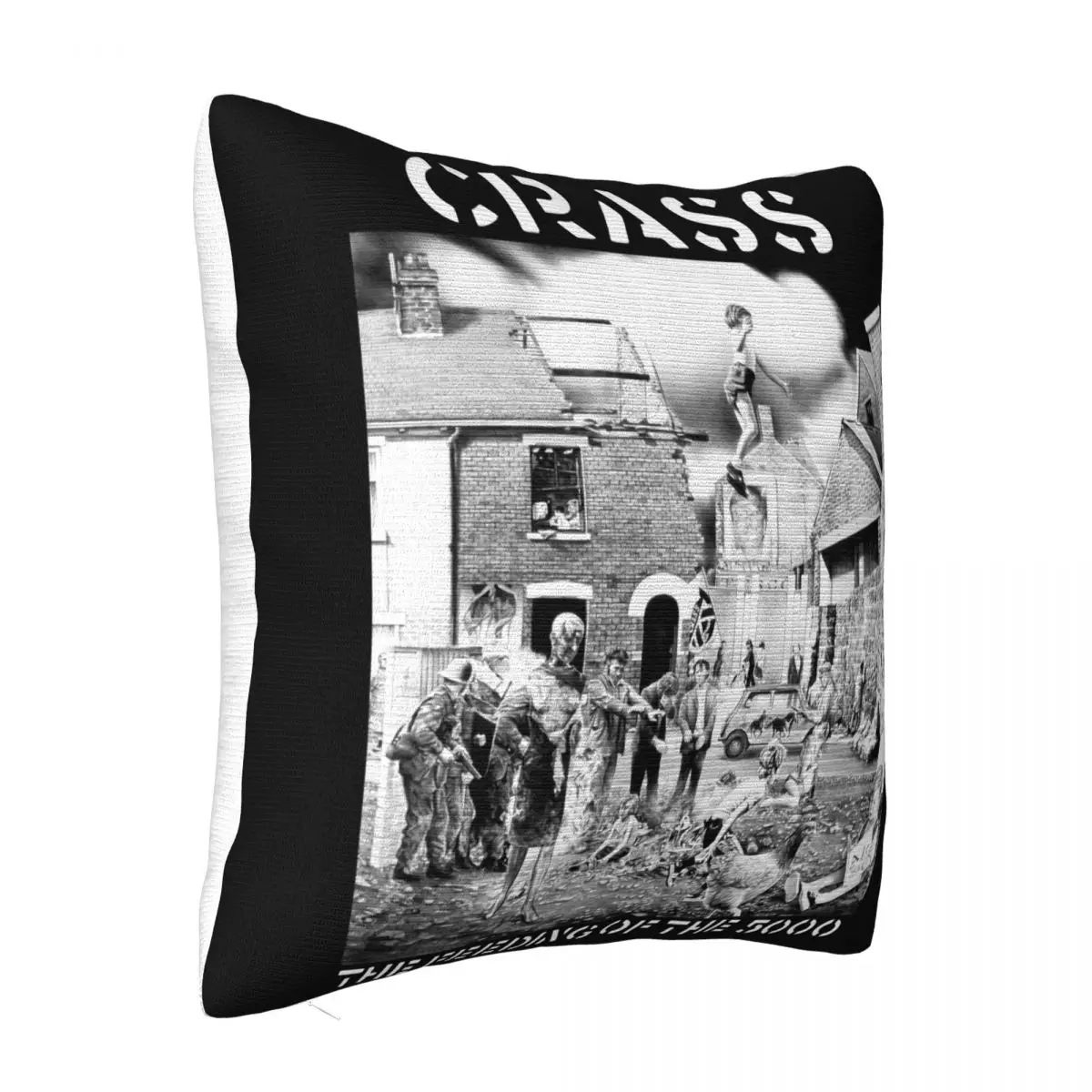 Crass Feeding Of The 5000 Uk Anarcho Punk Crass Mens Halloween Humor Colour Crewneck Present Pillow Case