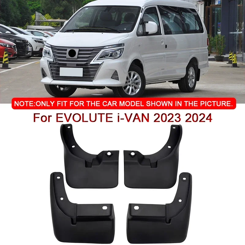 

Fit For EVOLUTE i-VAN 2023 2024 Car Styling ABS Car Mud Flaps Splash Guard Mudguards MudFlaps Front Rear Fender Auto Accessories