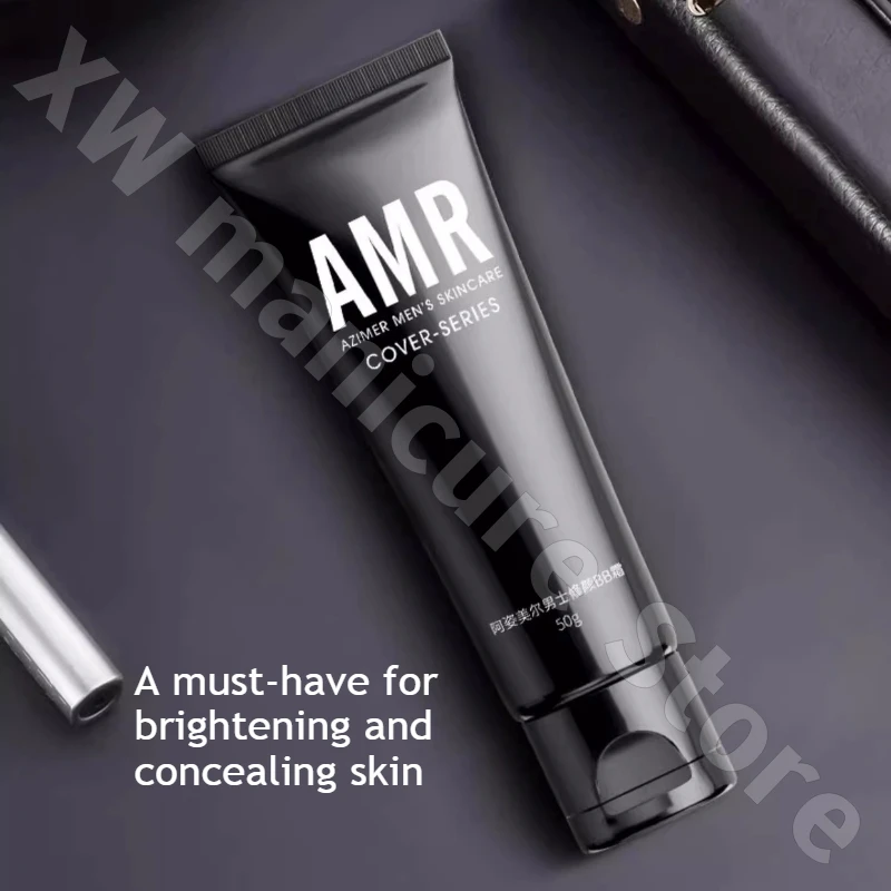 AMR Men's Non-Face Cream BB Cream Moisturizing and Brightening Skin Tone Natural Concealer Non-False White 50g