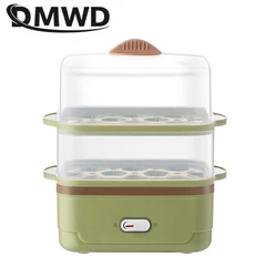 DMWD 2 Layer Electric Egg Cooker Boiler Food Steamer Custard Egg Omelette Maker Breakfast Machine Nursing Bottle Disinfection