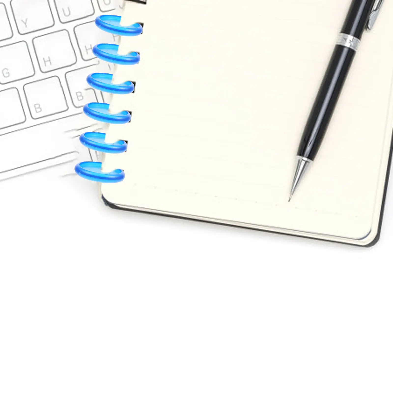 

44Pcs ABS Plastic Binding Discs Loose Leaf Binder Rings for DIY Notepads Planners Office School Supplies Plastic Binding Disc