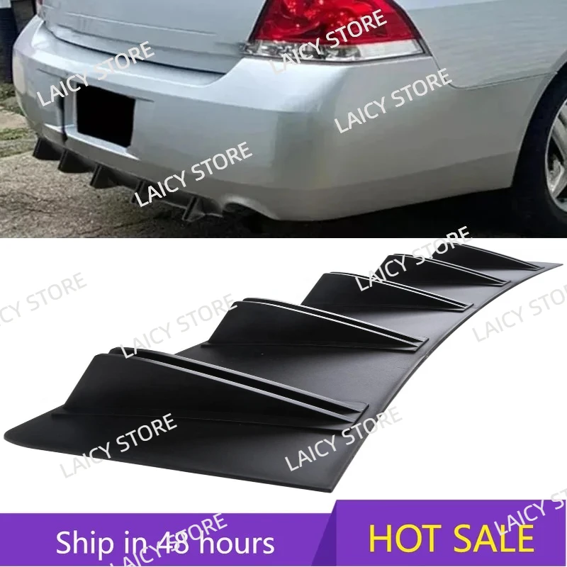 

LAICY For C-hevrolet Impala LT LS LTZ Car Rear Diffuser Shark Fins Bumper Splitter Chin Spoiler Lip Black Shunt Rear Bumper Lip