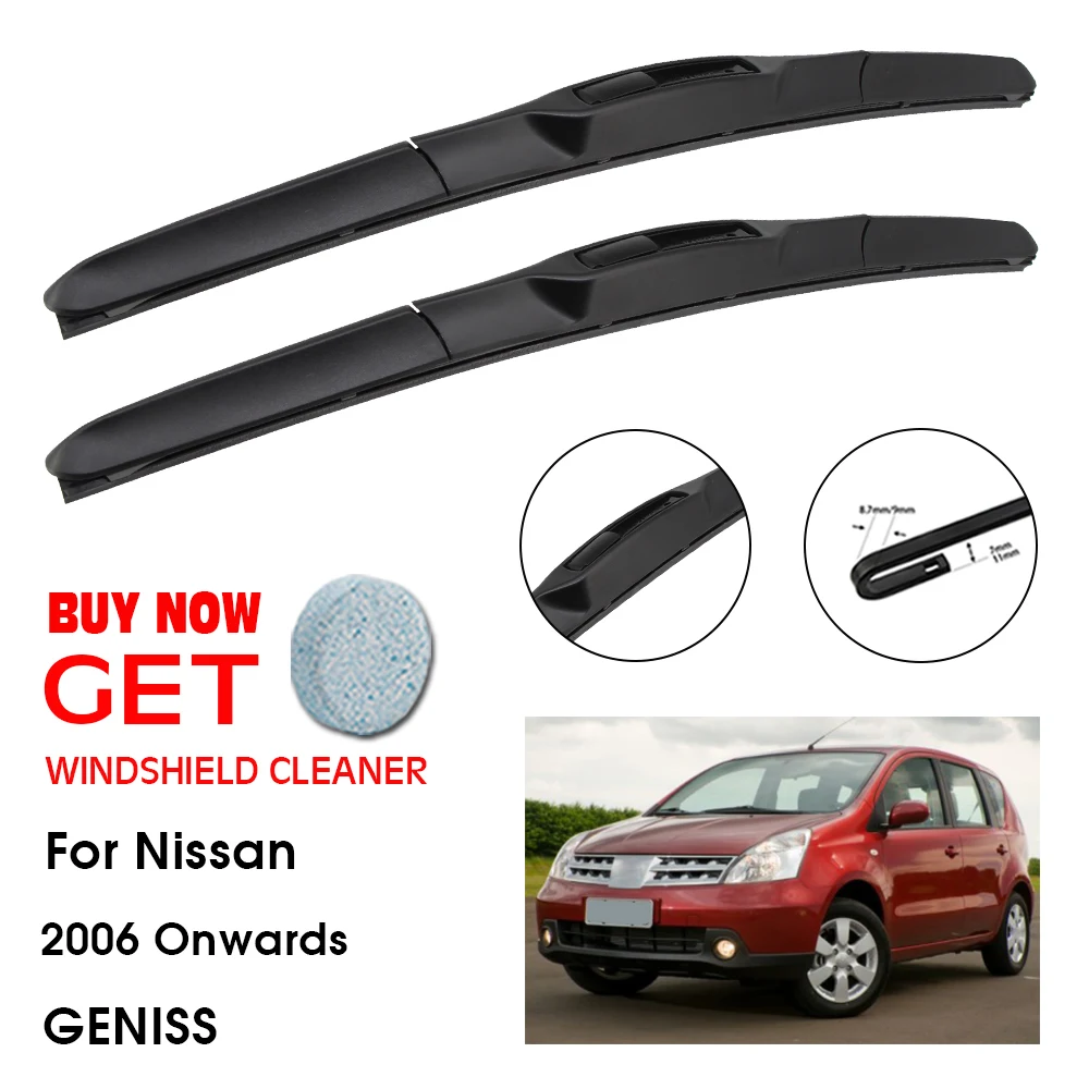 

Car Wiper For Nissan GENISS 24"+14" 2006 Onwards Front Window Washer Windscreen Windshield Wipers Blades Accessories