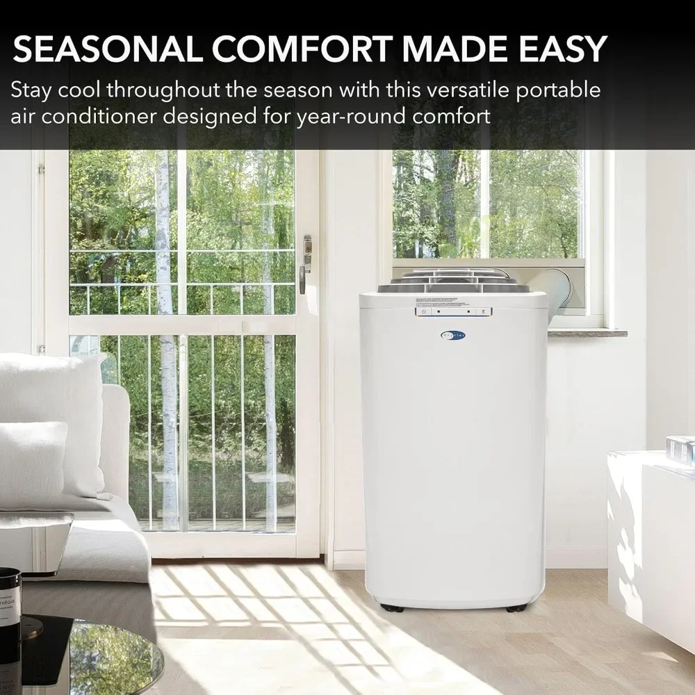 Whynter ARC-110WD 11,000 BTU Portable Air Conditioner with Dehumidifier and Fan for Rooms Up to 350 Sq Ft,Includes Storage Bag