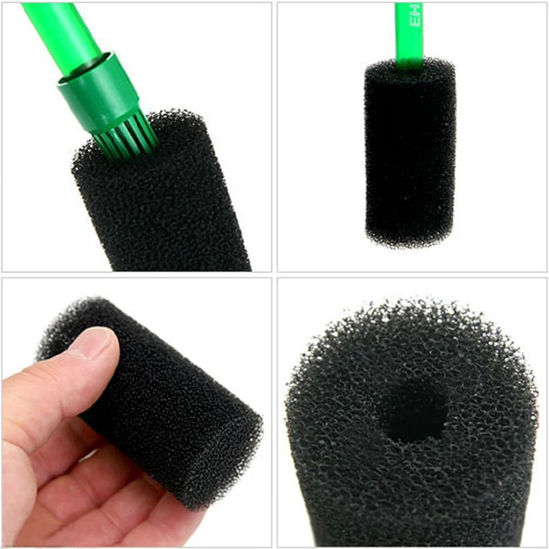 Protection Aquarium Filter Cover Shrimp Cotton Fish tank Inlet Net Pond Protective Small Sponge Biochemical Black