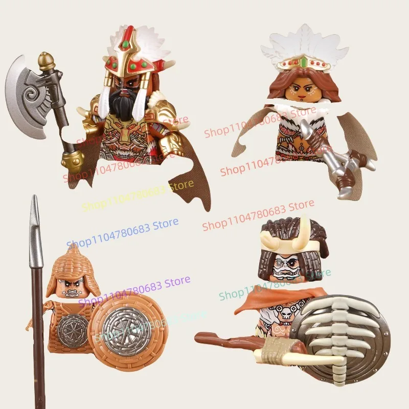 

MOC Building Blocks Anime Cartoon Leader Soldier Miniature Doll Model Armor Accessories Ornament Collectible Gift Toy