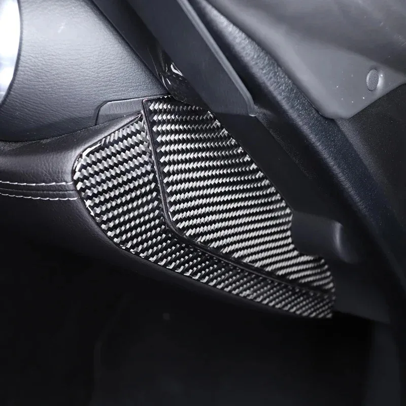 For Mazda MX-5 Miata Roadster 2016-2024 Soft Carbon Fiber Car Dashboard Side Panel Cover Trim Sticker Interior Car Accessories 5