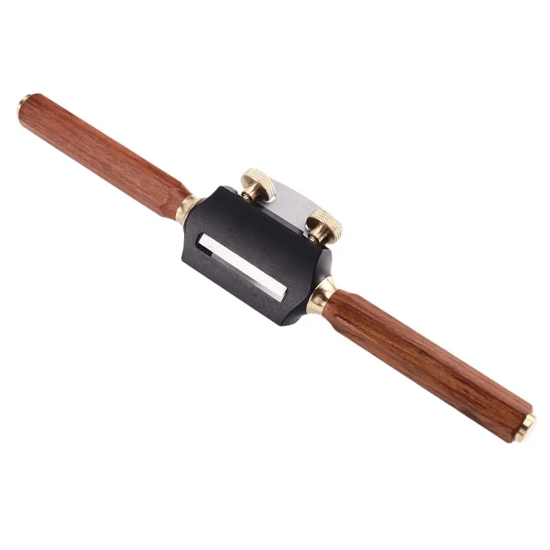 ABDJ-Woodworking Cutting Plane Manual Wood Planer Adjustable Two Handed Mini Planer Tool, Aluminum Alloy Hexagonal Handle